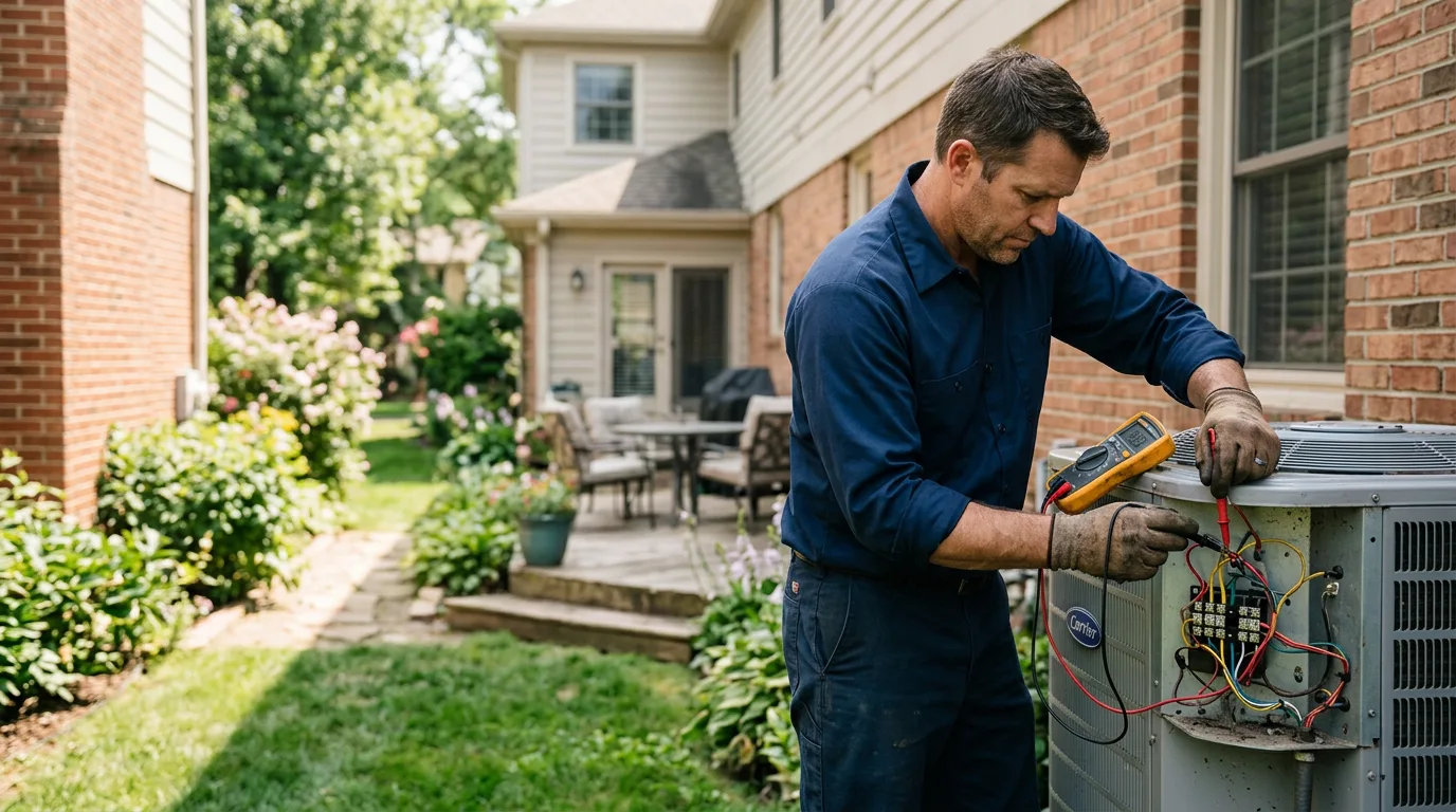HVAC technician working near Dighton, MA